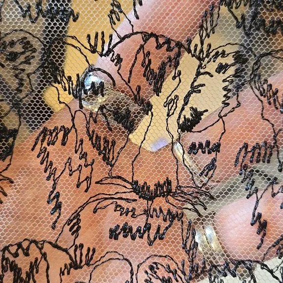 NWT Victoria's Secret Black Lacey Tiger Design High-waisted Thong Panties - Picture 9 of 9